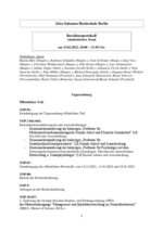 Protokoll der AS-Sitzung vom 15.02.2022 (öffentlicher Teil)