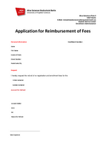 Application for Reimbursement of Fees Form 