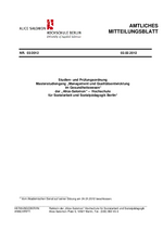 Fachspezifische Studien- und Prüfungsordnung (StPO) MQG (Nr. 03/2012)