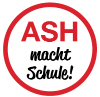 ASH macht Schule Das Logo von ASH macht Schule.