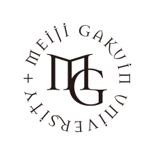 Schwarzweißes Logo der Meiji Gakuin University
