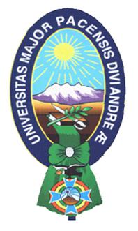 Das Logo der Universidad Mayor de San Andres La Paz.