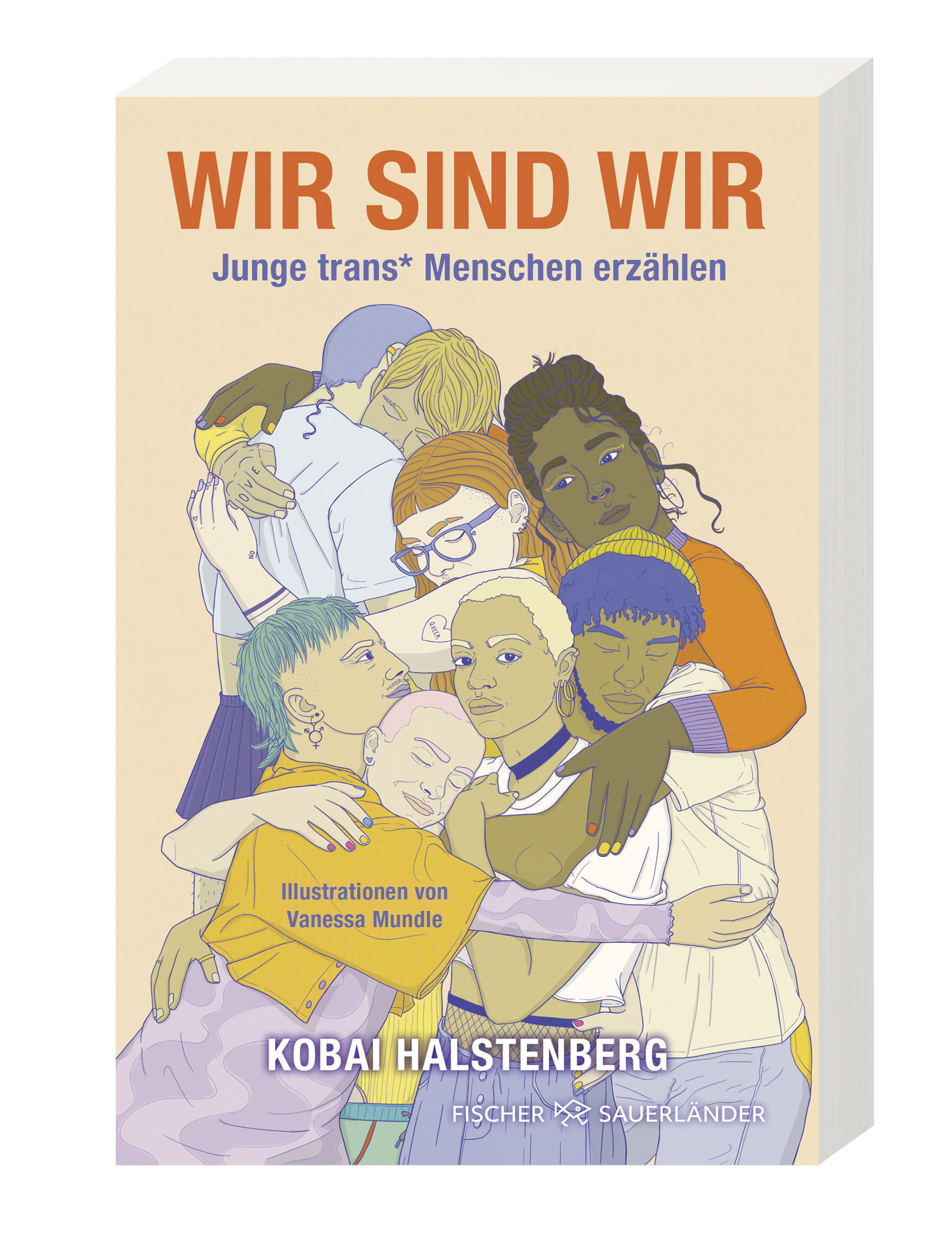 Buchcover von WIR SIND WIR von Kobai Halstenberg, illustriert von Vanessa Mundle.