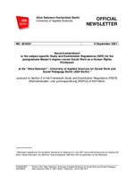 SWHR Study and Examination Regulation - in English