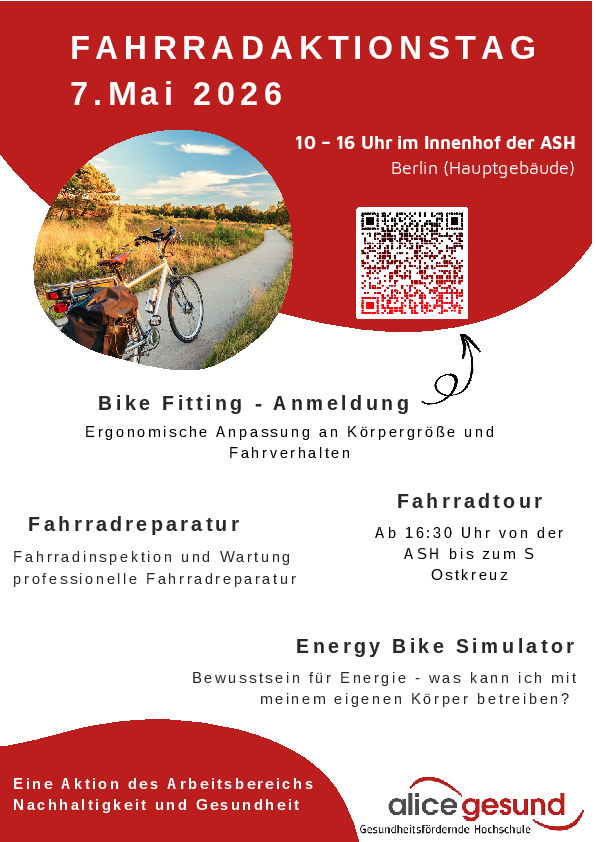 Fahrradaktionstag im Innenhof (Hauptgebäude)