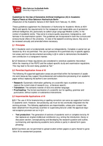 AI Guidelines