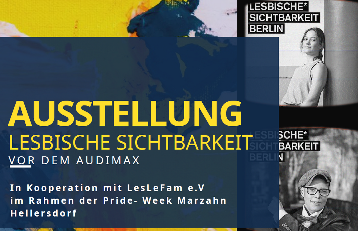 Poster zur Ausstellung "Lesbische Sichtbarkeit"