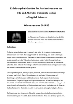 Oslo and Akerhus University College of Applied Sciences, Oslo