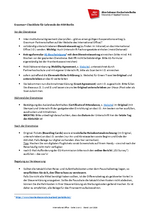 Checkliste für Erasmus+ Lehrenden-Mobilität