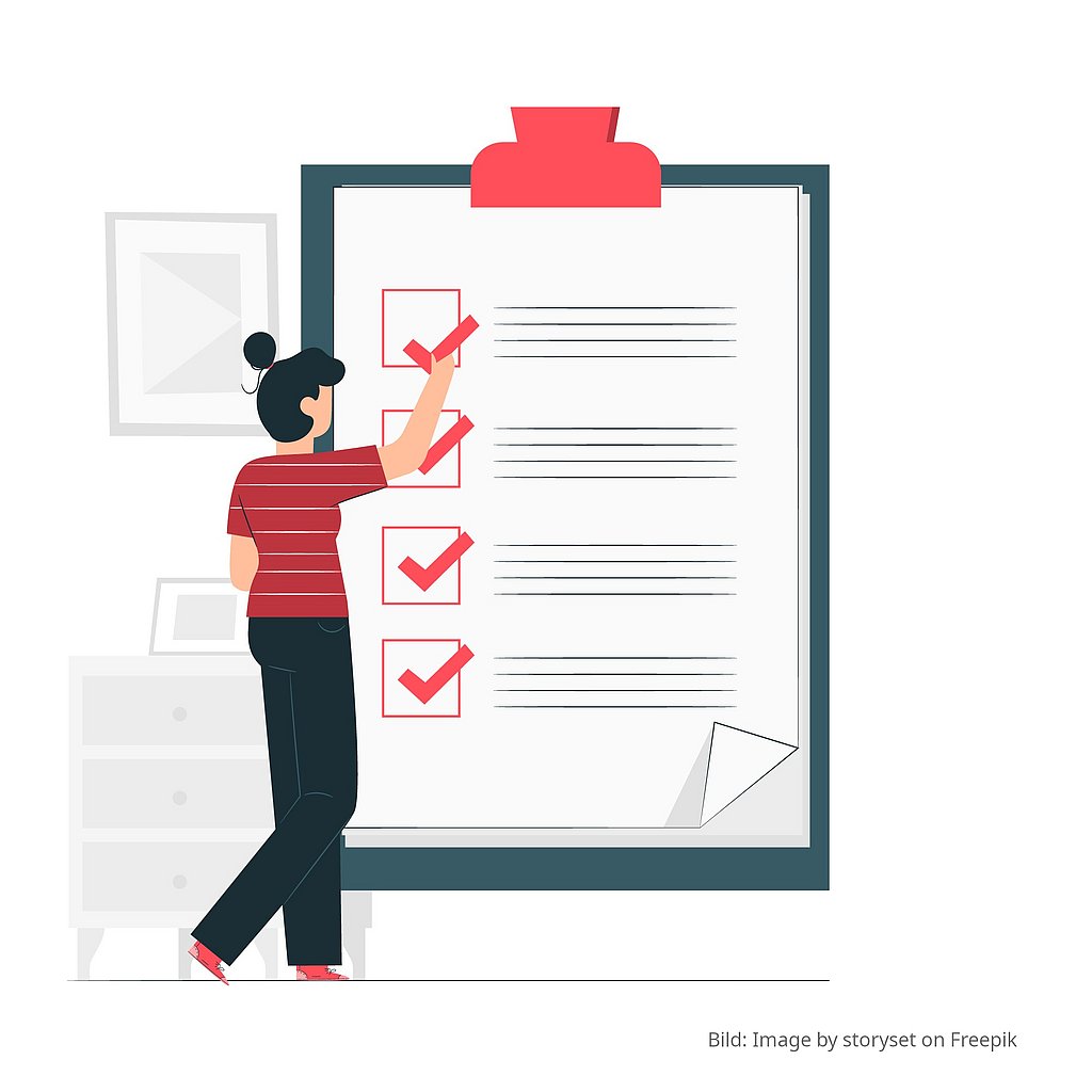 Checkliste für ein Auslandsaufenthalt