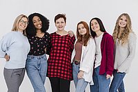 a group of woman