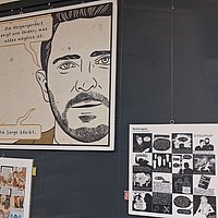 Foto von der Ausstellung im Neubau der ASH Berlin