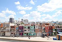Blick auf "Villa 31" - das größte einzelne Elendsviertel (Villa Miseria) der argentinischen Hauptstadt Buenos Aires