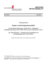 Fachspezifische Studien- und Prüfungsordnung (StPO Stand 2015)