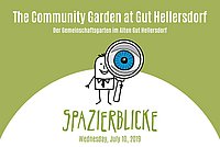 Logo der Spazrieblicke mit Titel Ort und Zeit der Veranstaltung