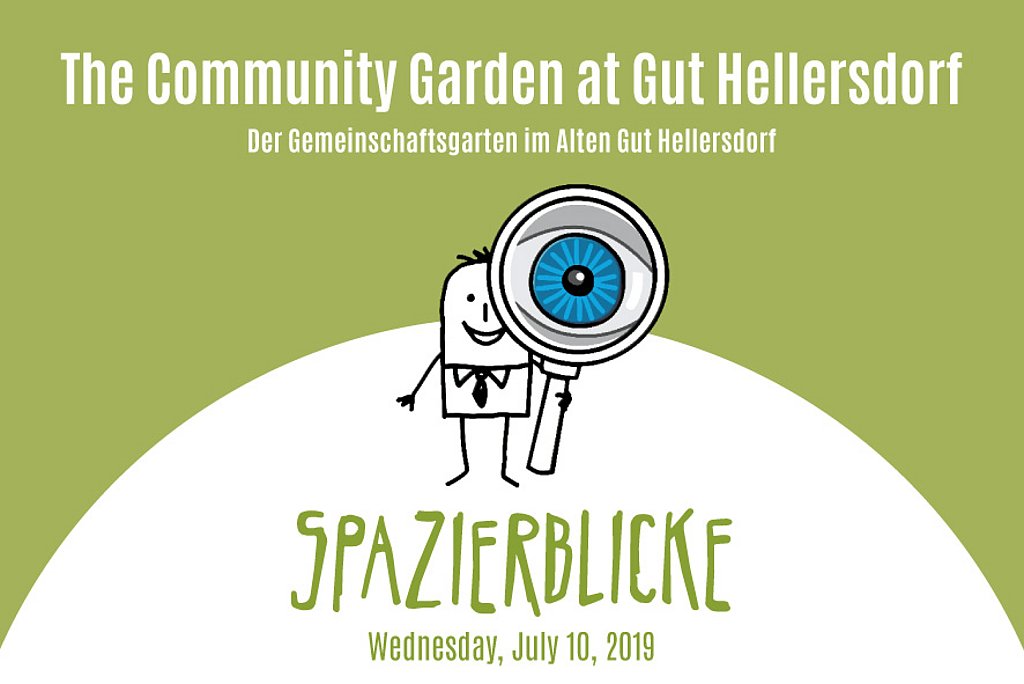 Logo der Spazrieblicke mit Titel Ort und Zeit der Veranstaltung