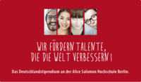 Flyerbild des Deutschlandstipendiums mit vier Stipendiant_innen