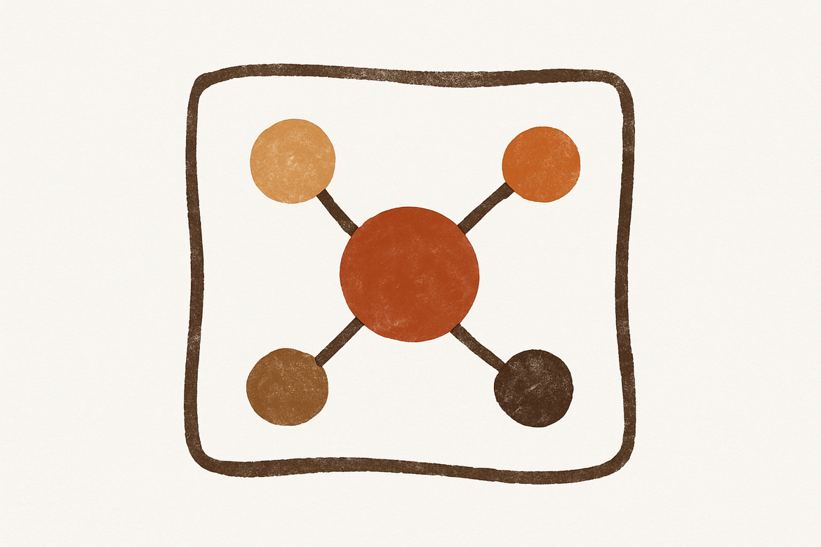 Abstraktes Bild eines Netzwerks