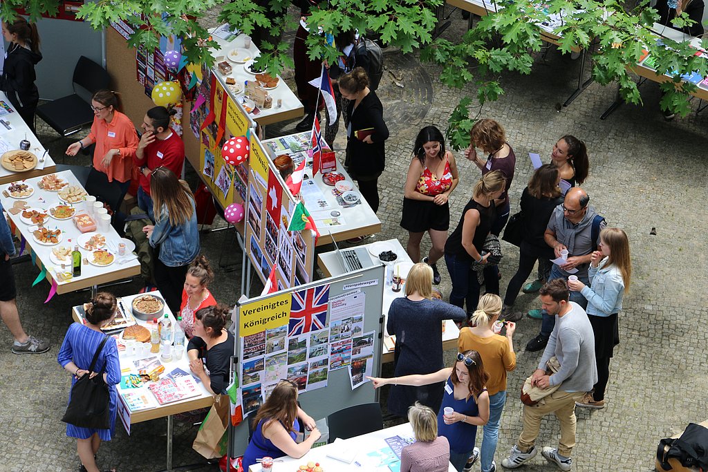 Der International Day 2017 im Innenhof der ASH Berlin