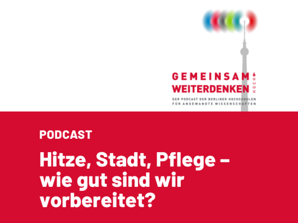Text-Slide auf der steht "Hitze, Stadt, Pflege - wie gut sind wir vorbereitet?"