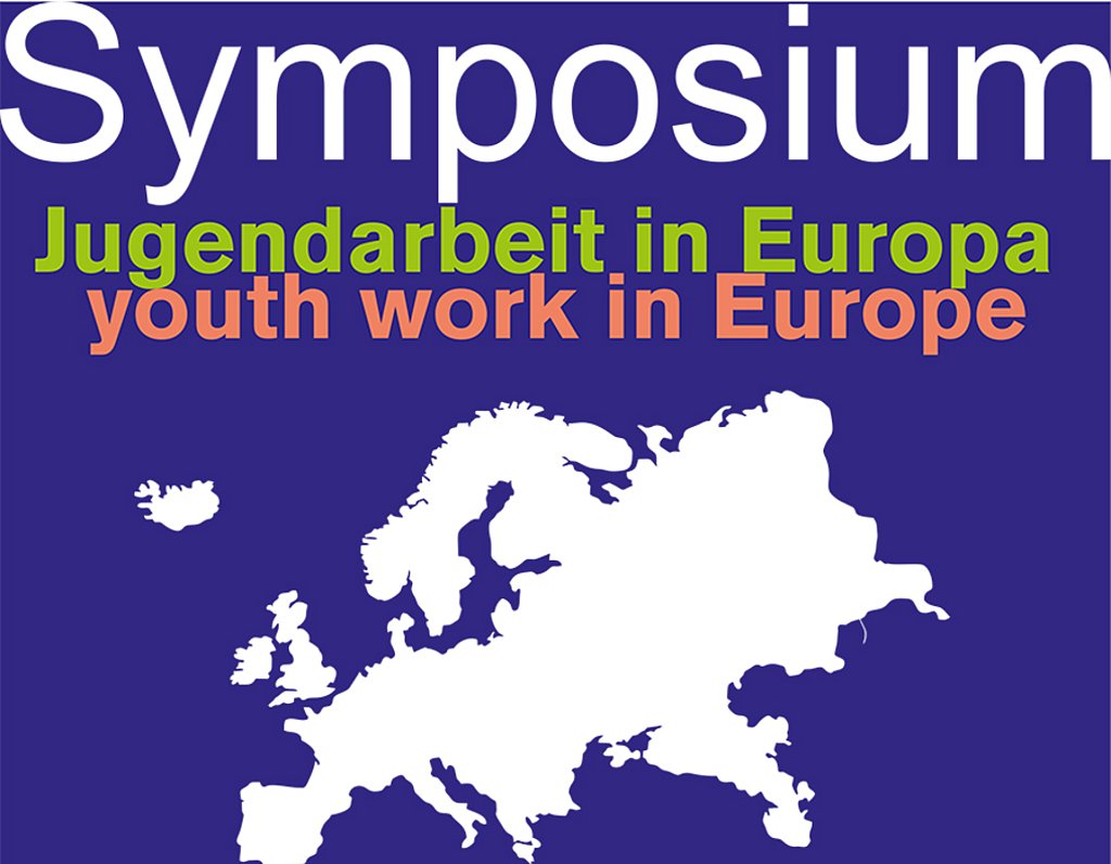 Poster zum Symposium Jugendarbeit in Europa
