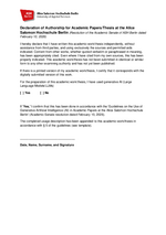 AI Declaration of Authorship for Assignments