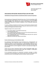 Informationen für BA-Absolvent*innen mit 180 Credits