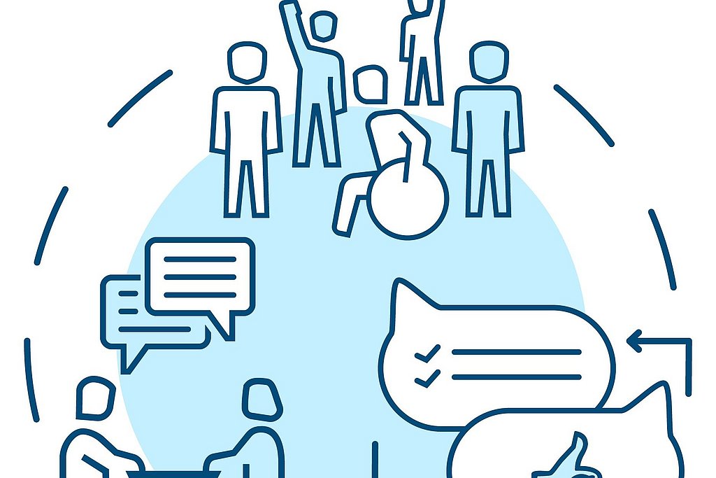 An illustration that symbolizes cooperation.