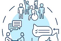 An illustration that symbolizes cooperation.