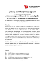 Ordnung zum Mentor_innenprogramm