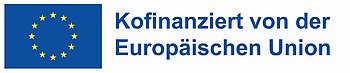 Europaflagge, Kofinanziert von der Europäischen Union