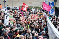 Menschen bei Demonstration