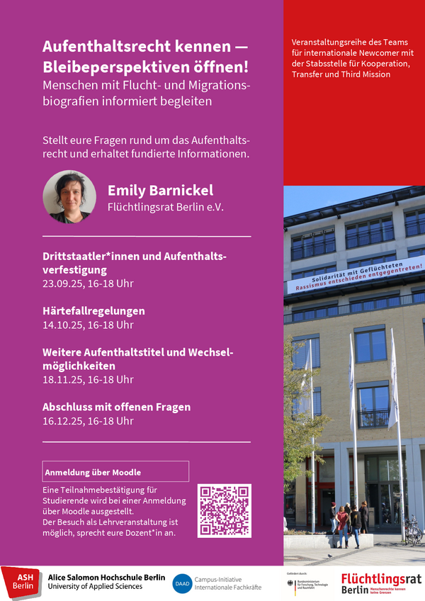 Veranstaltungsreihe zum Aufenthaltsrecht