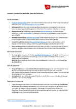 Checkliste Erasmus+ Fort- und Weiterbildung