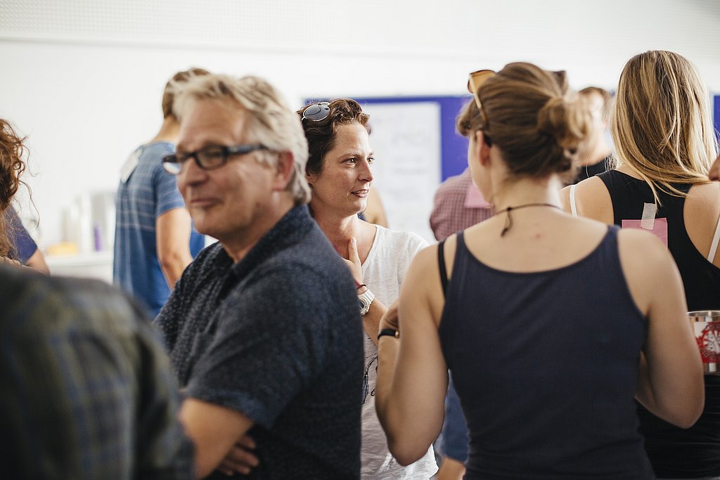 Diskussion unter Studierenden