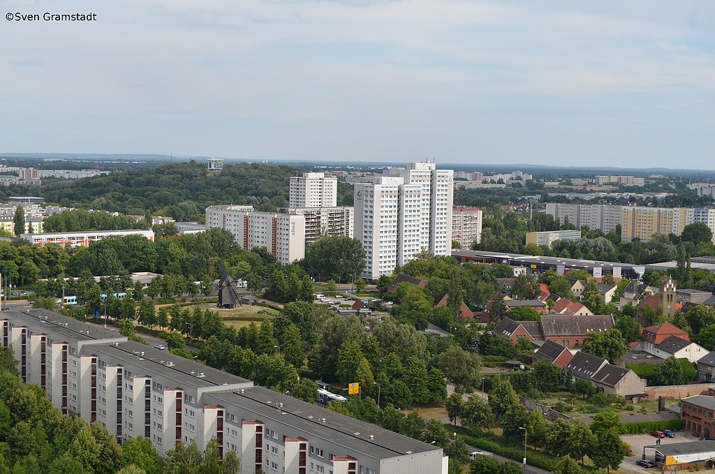 Luftbild des Bezirks Marzahn-Hellersdorf