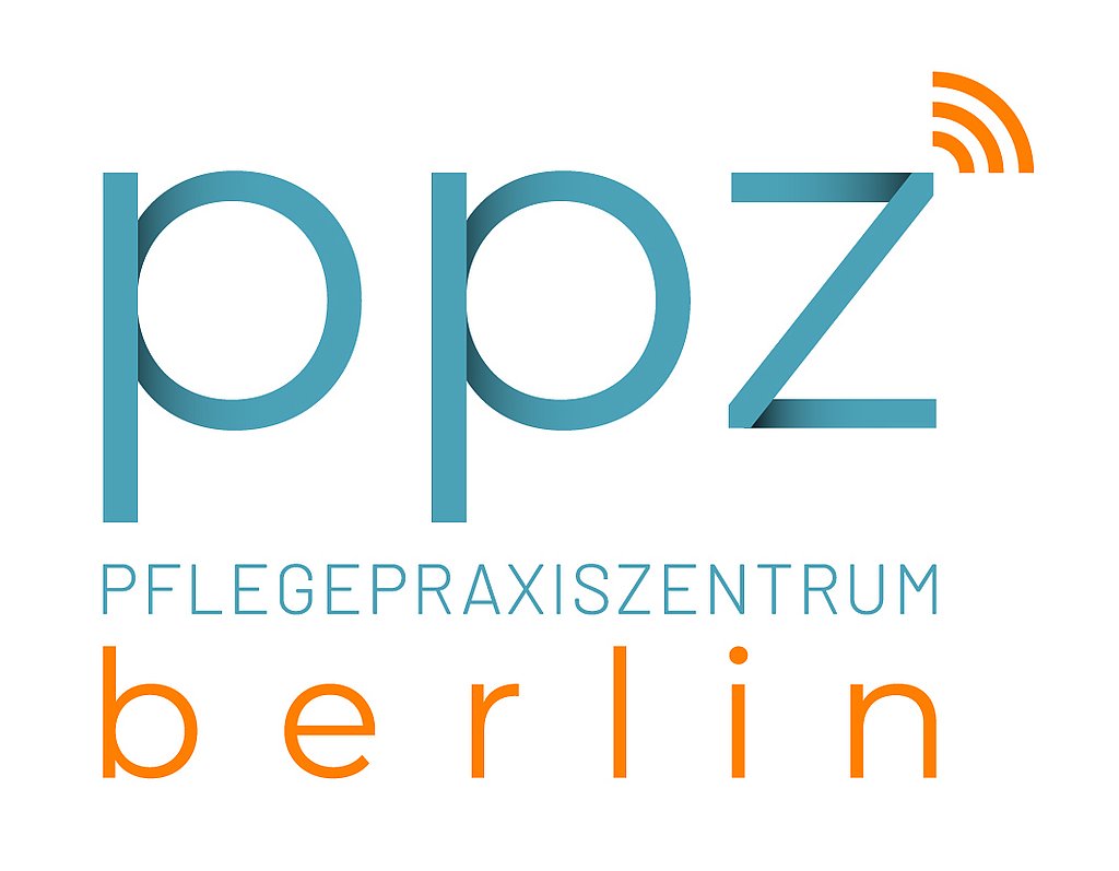 Auf dem Bild ist das Logo des Projekts Pflegepraxiszentrum Berlin zu sehen.