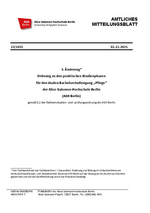 Ordnung zu den praktischen Studienphasen ab 2025