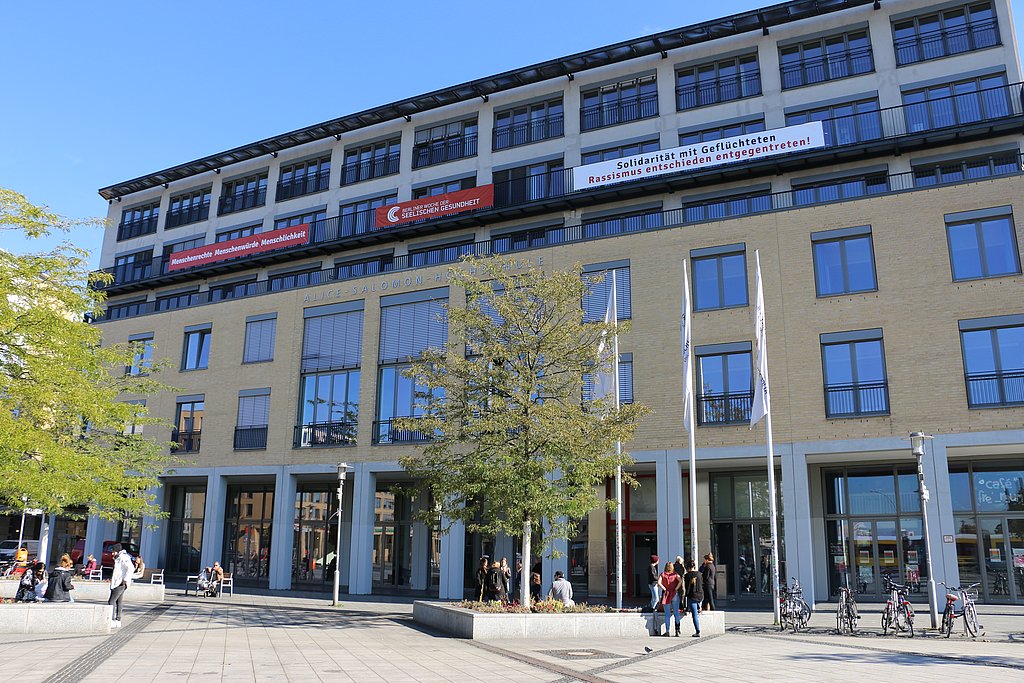 Das Hauptgebäude der ASH Berlin