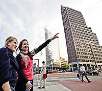 Studierende am Potsdamer Platz