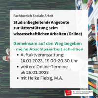 Ankündigung der Veranstaltung mit Titel, Datum, Uhrzeit