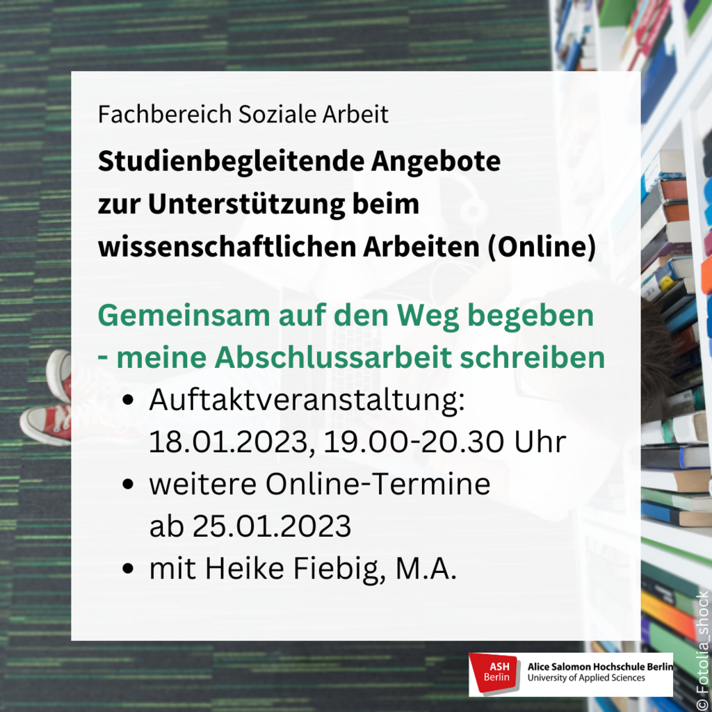 Ankündigung der Veranstaltung mit Titel, Datum, Uhrzeit