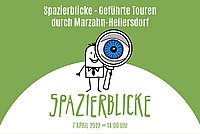 Illustration der Spazierblicke, kleiner Avatar mit Lupe