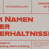 Ausstellungs-Flyer mit Text 