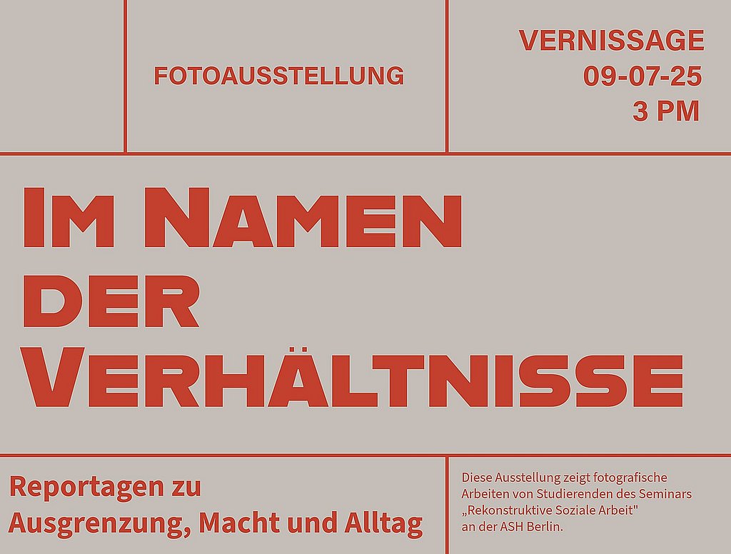 Ausstellungs-Flyer mit Text 