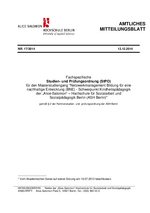 Fachspezifische Studien- und Prüfungsordnung (StPO) 