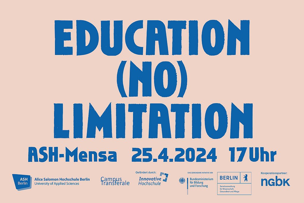Grafik mit folgendem Text: "Education (no) limitation"