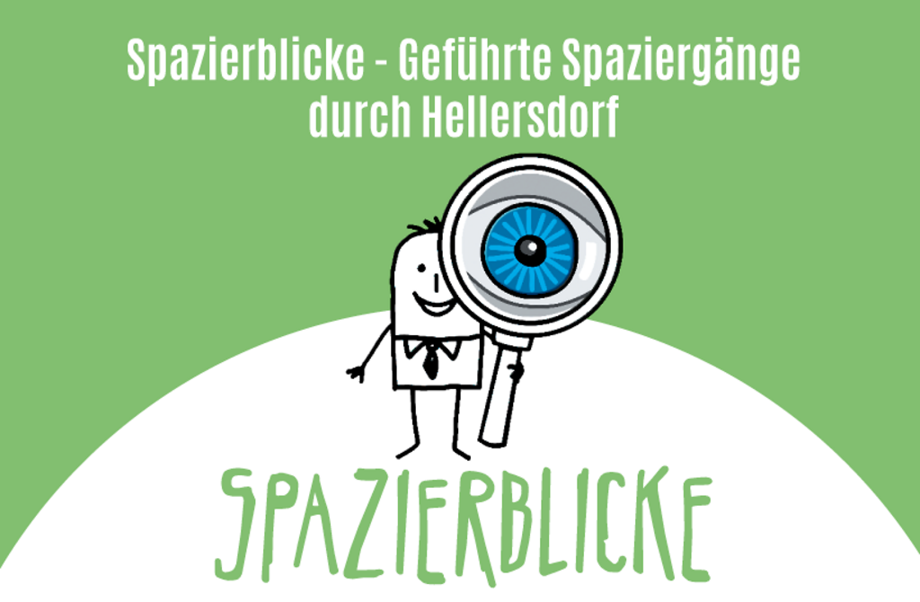 Plakat für die Spazierblicke in Hellersdorf