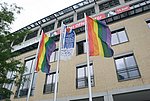 Regenbogenflagge der ASH Berlin