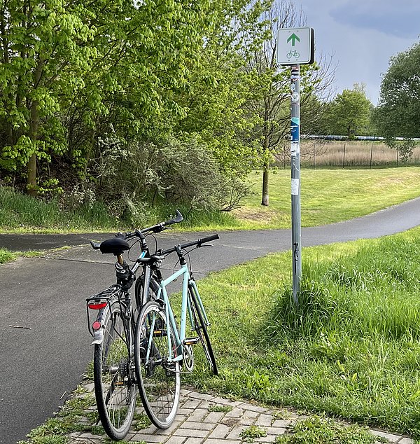 Fahrrad Zwei Fahrräder in der Natur
